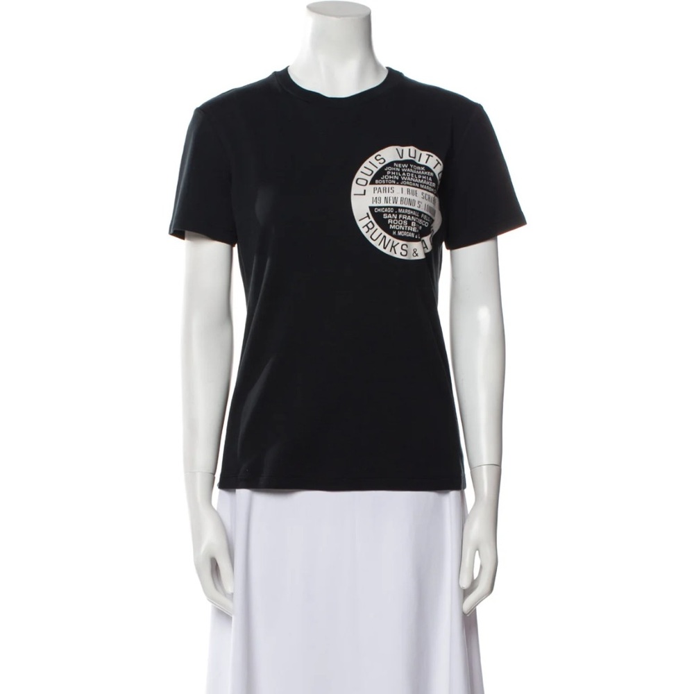 Louis Vuitton Black Fitted Short Sleeve Tee